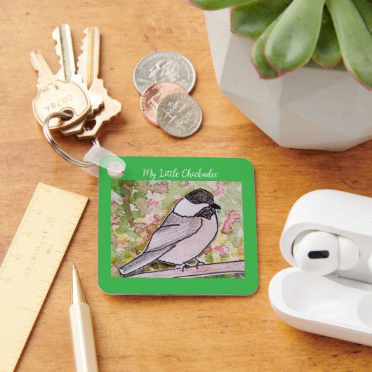 Mijn kleine Chickadee Kelly Green Sleutelhanger (Bureau)