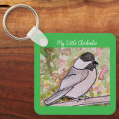 Mijn kleine Chickadee Kelly Green Sleutelhanger (Voorkant)