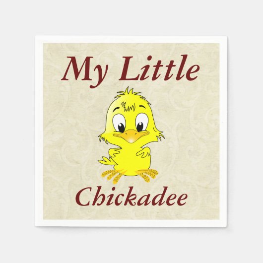Mijn kleine Chickadee Paper Napkin Servet (Voorkant)