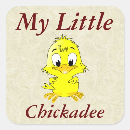 Mijn kleine Chickadee Sticker (Voorkant)