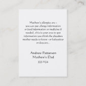 Mijn kleine Cowboy mama kaarten Contactkaartje (Achterkant)