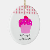 Mijn kleine Cupcake Keramisch Ornament (Rechts)