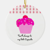 Mijn kleine Cupcake Keramisch Ornament (Voorkant)