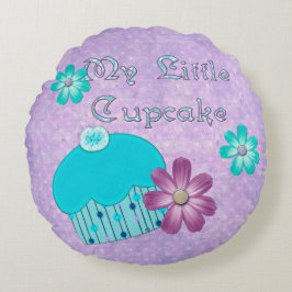 Mijn kleine cupcake meisjes rond kussen