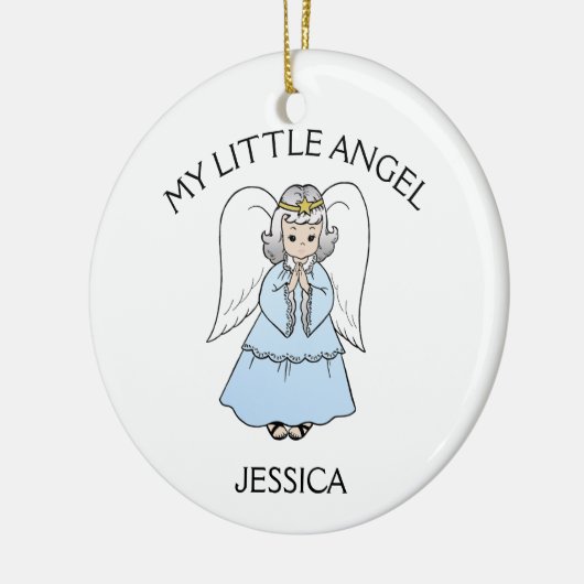 Mijn kleine engel. keramisch ornament (Links)