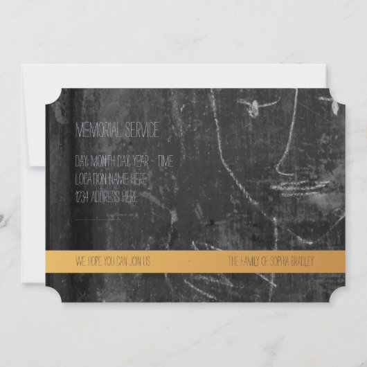 Mijn kleine engel Kinder begrafenisaankondiging Kaart (Achterkant)