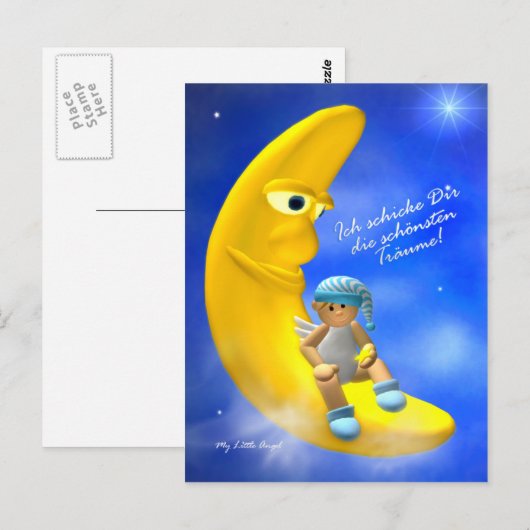 Mijn kleine engel: Traumstunde Briefkaart (Voorkant / Achterkant)