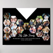 Mijn kleine familie portret foto collage interieur poster (Voorkant)