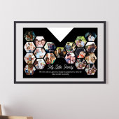 Mijn kleine familie portret foto collage interieur poster