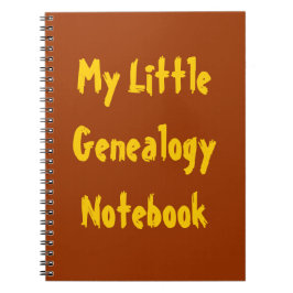 Mijn kleine genealogie Notitieboek