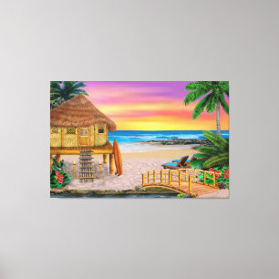 MIJN KLEINE GRAS SHACK CANVAS AFDRUK