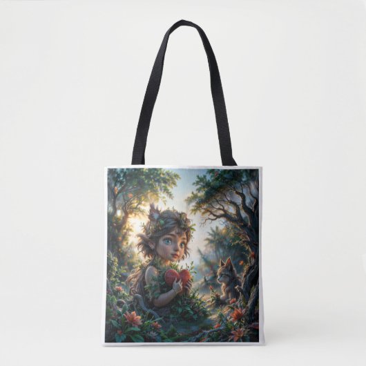 Mijn kleine hart fantasiezak tote bag (Voorkant)