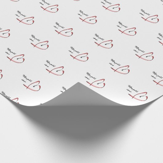 Mijn kleine hartje cadeaupapier (Hoek)