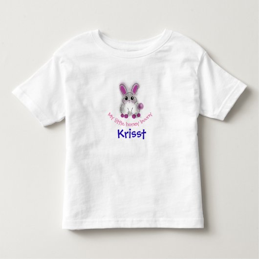 Mijn kleine honingbunny kinder shirts (Voorkant)