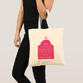 Mijn kleine kerk schattige donkerroze Orthodoxe ko Tote Bag (Voorkant (product))