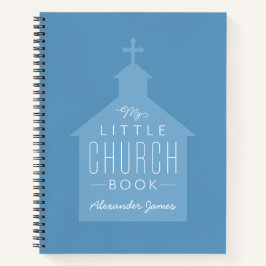 Mijn kleine kerkboek schattig blauw kind notitiebo notitieboek