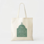 Mijn kleine kerktas met schattig groen orthodoxe t tote bag (Voorkant)