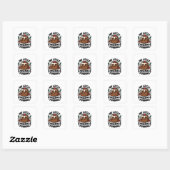 Mijn Kleine Kerstpudding Kerst Zwangerschap Vierkante Sticker (Vel)