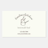Mijn kleine keuken Contact Info Sticker (Voorkant)