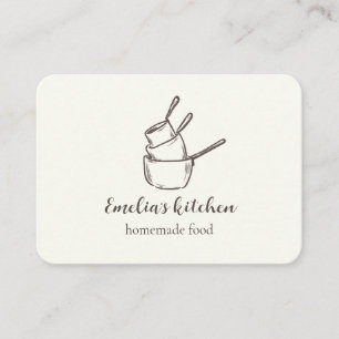 Mijn kleine keuken logo qr-code laat ons een revie visitekaartje
