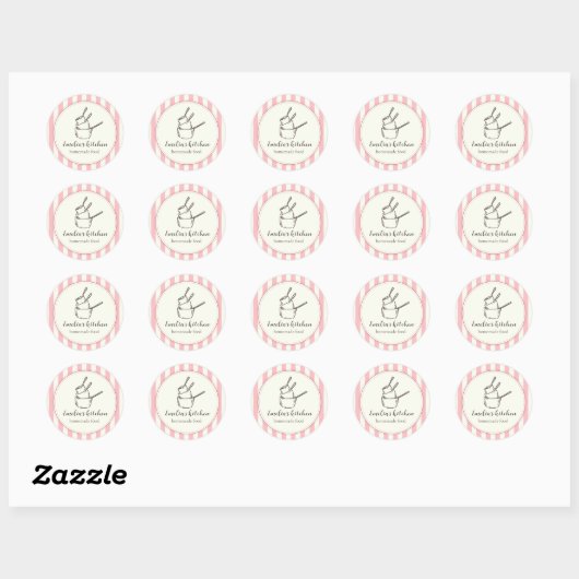 Mijn kleine keuken logo Sticker (Vel)
