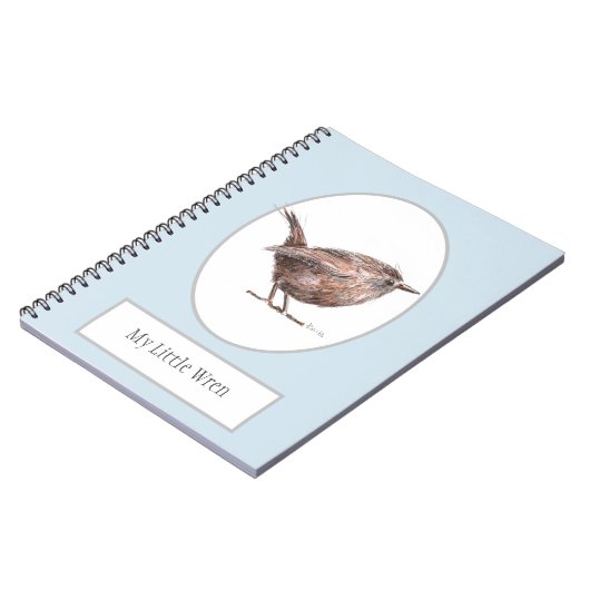 'Mijn kleine kruid' Bird Spiral Notebook Notitieboek (Linkerzijde)