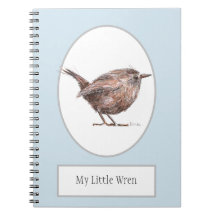 'Mijn kleine kruid' Bird Spiral Notebook