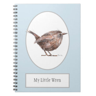 'Mijn kleine kruid' Bird Spiral Notebook Notitieboek