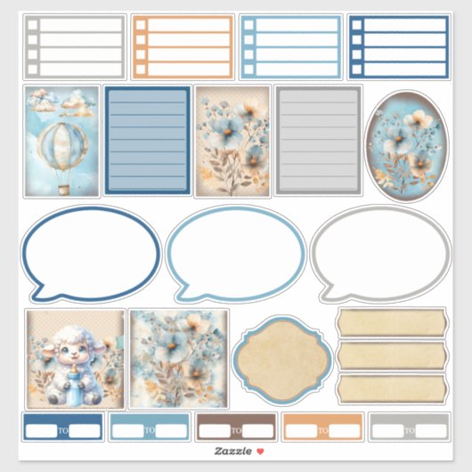 Mijn kleine Lam Planner Sticker (Vel)