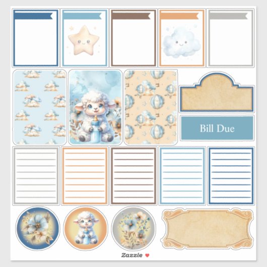 Mijn kleine Lam Planner Sticker (Vel)