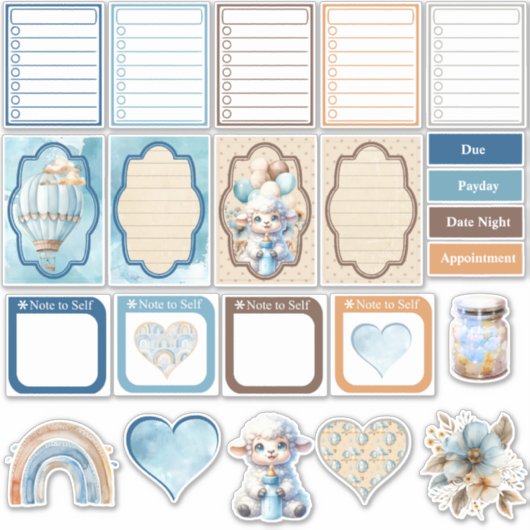 Mijn kleine Lam Planner Sticker (Voorkant)