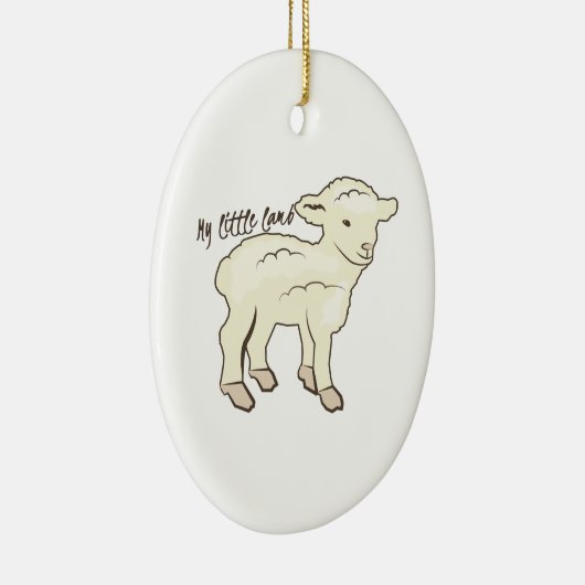 Mijn kleine Lamb Keramisch Ornament (Rechts)