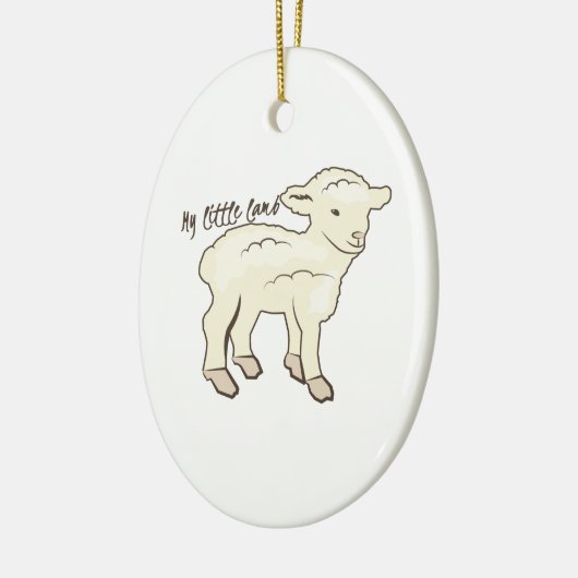 Mijn kleine Lamb Keramisch Ornament (Links)