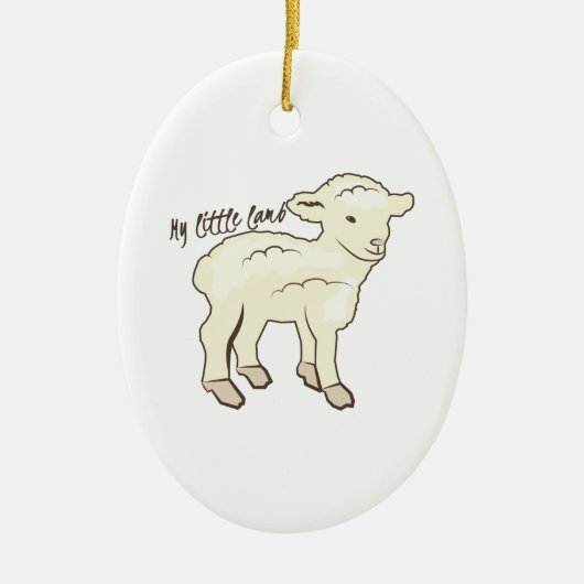 Mijn kleine Lamb Keramisch Ornament (Voorkant)