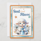 Mijn kleine lammetje uitnodiging (Achterkant)