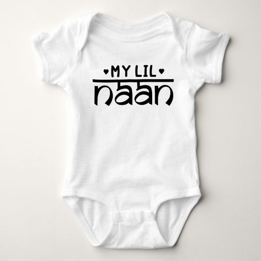 Mijn kleine (LIL) Naan Baby Bodysuit (Voorkant)