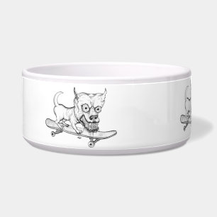 Mijn kleine Lovely Dog - potloodtekening Voerbakje