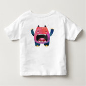 Mijn kleine monster is twee jaar oud. kinder shirts (Achterkant)