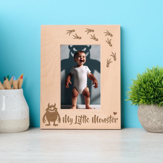 Mijn kleine monster - portret gegraveerde lijstjes