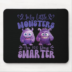 Mijn kleine monsters zijn 100 dagen slimmer Schatt Muismat