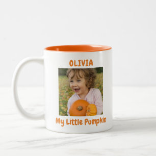Mijn kleine pompoenfoto tweekleurige koffiemok
