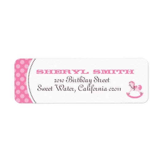 Mijn kleine Pony retourlabel Etiket (Voorkant)