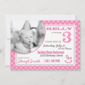 Mijn kleine Pony Uitnodigingsfotokaart 3 Kaart (Achterkant)