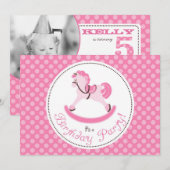 Mijn kleine Pony Uitnodigingsfotokaart 5 Kaart (Voorkant / Achterkant)