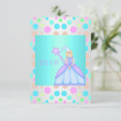 MIJN KLEINE PRINCESS BIRTHDAY PARTY RSVP (Staand voorkant)
