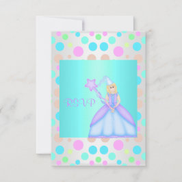MIJN KLEINE PRINCESS BIRTHDAY PARTY RSVP KAARTJE
