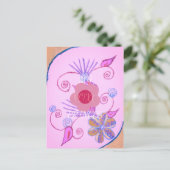 Mijn kleine prinses: Baby roze vector Inspirerend Briefkaart (Staand voorkant)