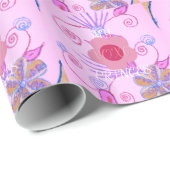 Mijn kleine prinses: Baby roze vector Inspirerend Cadeaupapier (Rol Hoek)