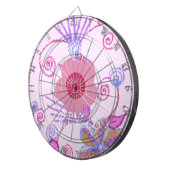 Mijn kleine prinses: Baby roze vector Inspirerend Dartbord (Voorkant Rechts)