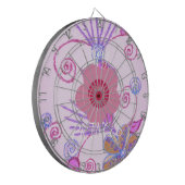 Mijn kleine prinses: Baby roze vector Inspirerend Dartbord (Voorkant Links)